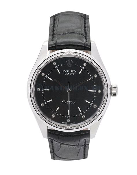 real vs fake rolex cellini|rolex cellini black.